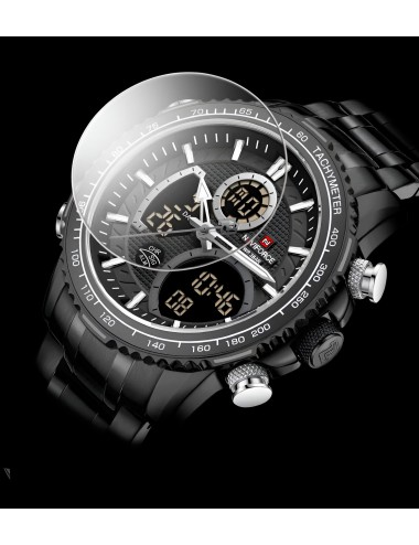 Reloj Naviforce Casual Nf9182 Crono Hombre Acero+ Estuche