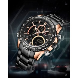 Reloj Naviforce Casual Nf9182 Crono Hombre Acero+ Estuche