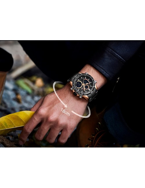 Reloj Naviforce Casual Nf9182 Crono Hombre Acero+ Estuche