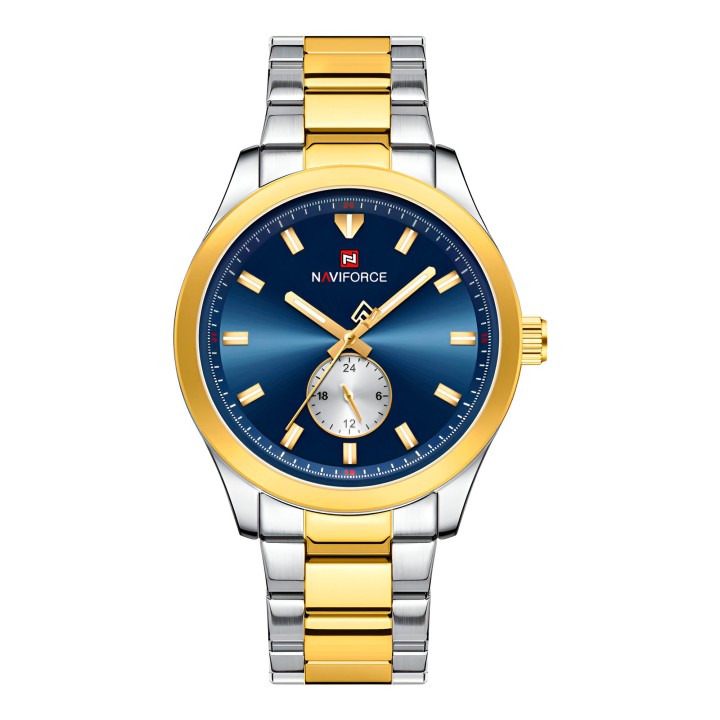 Reloj Naviforce Casual Nf9231 Crono Hombre Acero+ Estuche