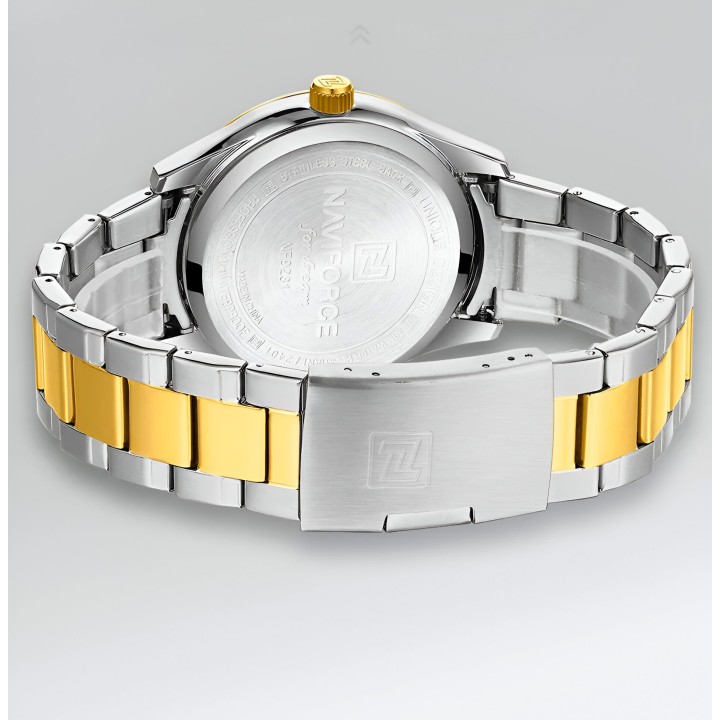 Reloj Naviforce Casual Nf9231 Crono Hombre Acero+ Estuche
