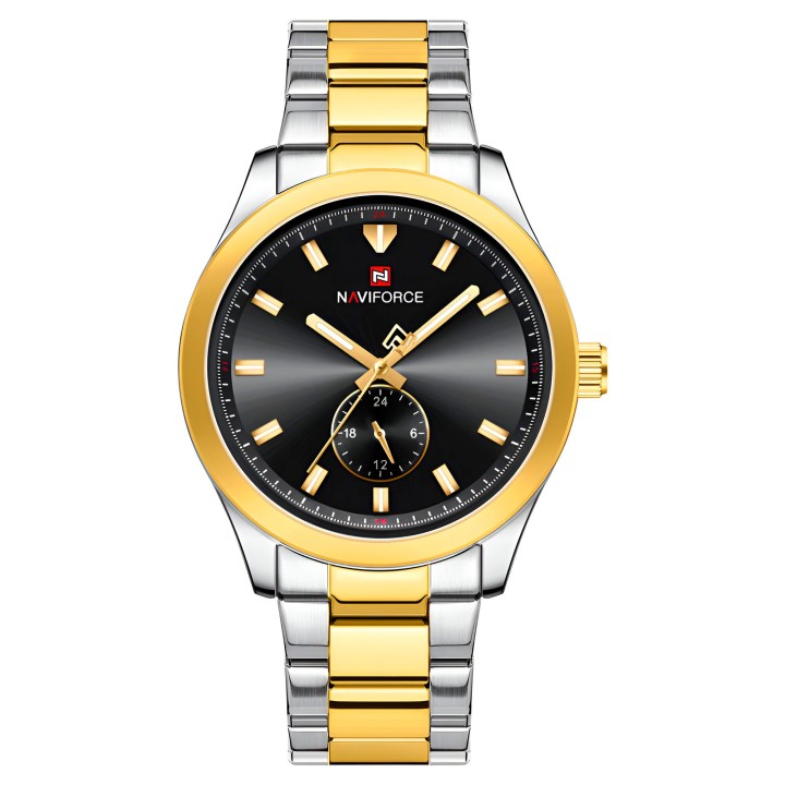 Reloj Naviforce Casual Nf9231 Crono Hombre Acero+ Estuche