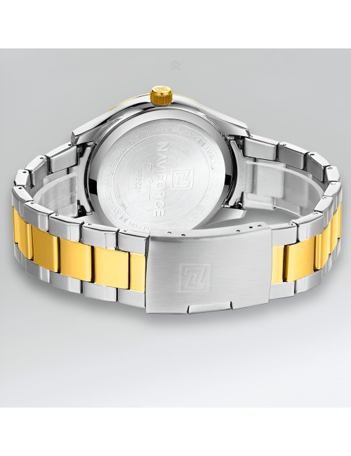 Reloj Naviforce Casual Nf9231 Crono Hombre Acero+ Estuche