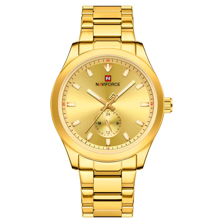 Reloj Naviforce Casual Nf9231 Crono Hombre Acero+ Estuche