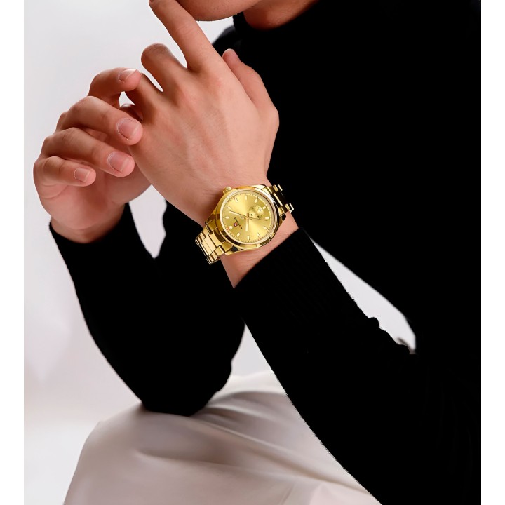 Reloj Naviforce Casual Nf9231 Crono Hombre Acero+ Estuche