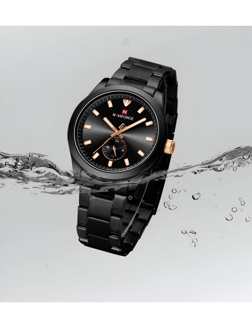 Reloj Naviforce Casual Nf9231 Crono Hombre Acero+ Estuche