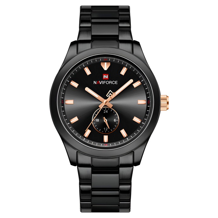 Reloj Naviforce Casual Nf9231 Crono Hombre Acero+ Estuche