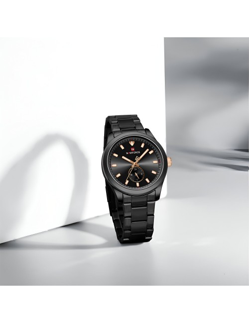 Reloj Naviforce Casual Nf9231 Crono Hombre Acero+ Estuche
