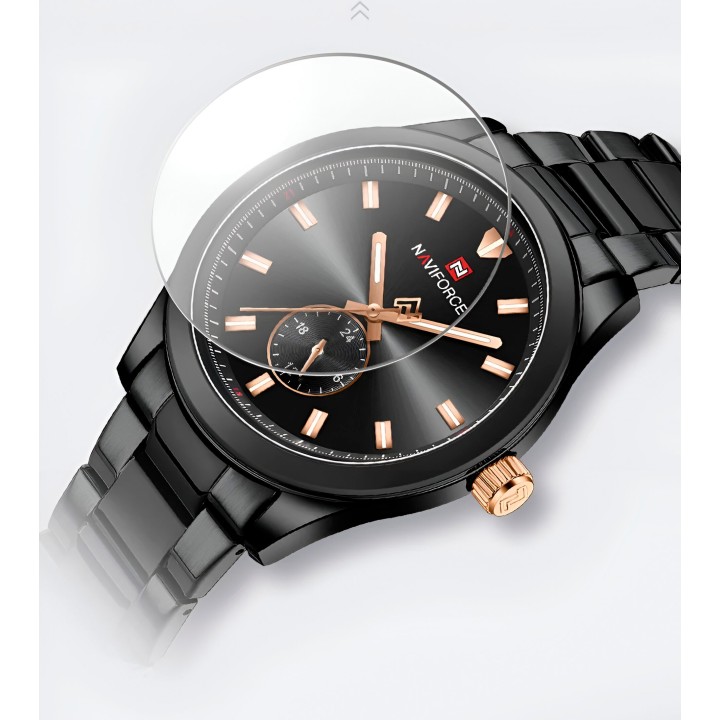 Reloj Naviforce Casual Nf9231 Crono Hombre Acero+ Estuche