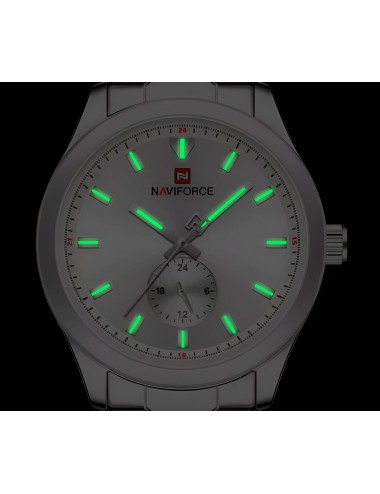 Reloj Naviforce Casual Nf9231 Crono Hombre Acero+ Estuche