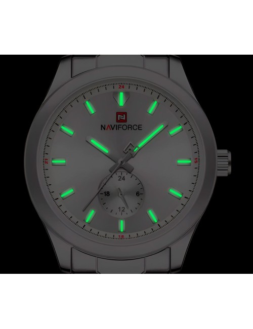 Reloj Naviforce Casual Nf9231 Crono Hombre Acero+ Estuche
