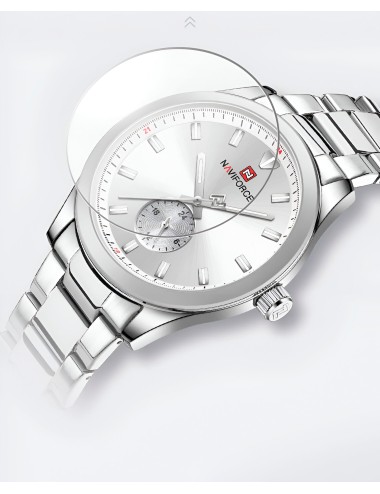 Reloj Naviforce Casual Nf9231 Crono Hombre Acero+ Estuche