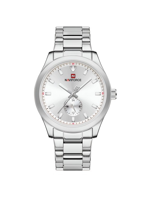 Reloj Naviforce Casual Nf9231 Crono Hombre Acero+ Estuche