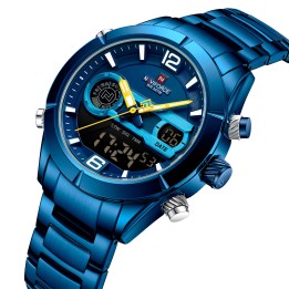 Reloj Naviforce Casual Nf9232 Crono Hombre Acero+ Estuche