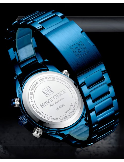 Reloj Naviforce Casual Nf9232 Crono Hombre Acero+ Estuche