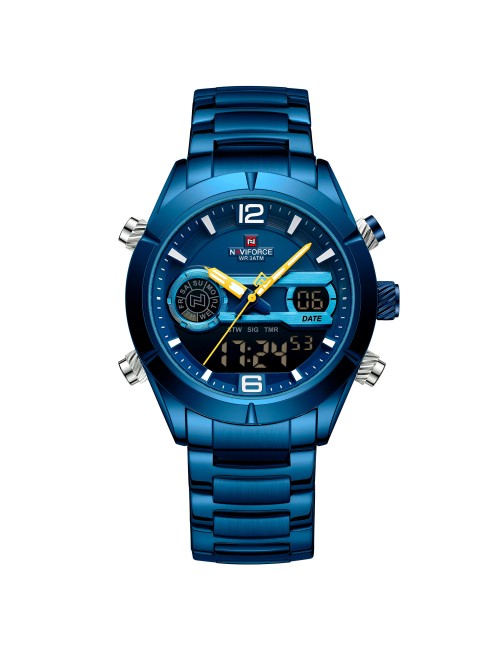 Reloj Naviforce Casual Nf9232 Crono Hombre Acero+ Estuche