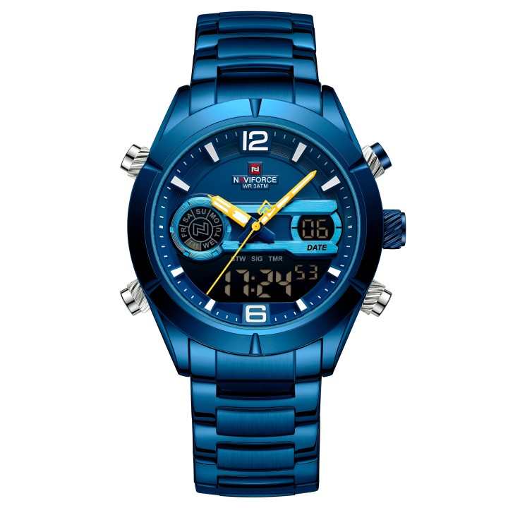 Reloj Naviforce Casual Nf9232 Crono Hombre Acero+ Estuche