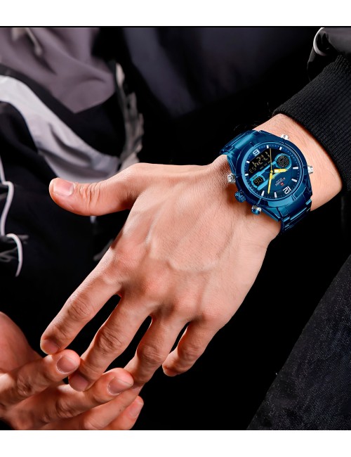 Reloj Naviforce Casual Nf9232 Crono Hombre Acero+ Estuche