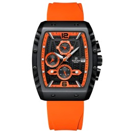 Reloj Naviforce Casual Nf8025 Crono Hombre Goma + Estuche
