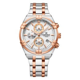 Reloj Naviforce Casual Nf8042 Crono Hombre Acero + Estuche