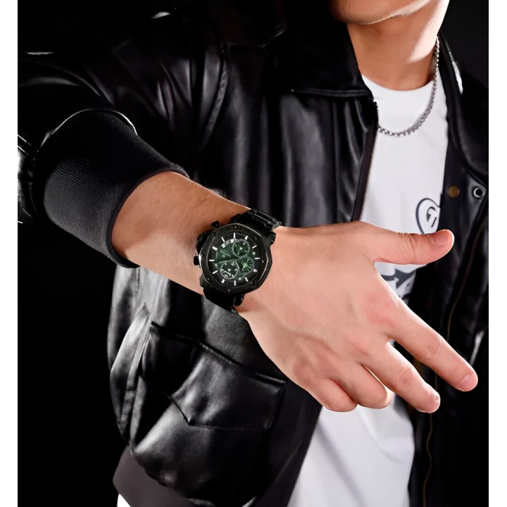 Reloj Naviforce Casual Nf8065 Crono Hombre Acero + Estuche