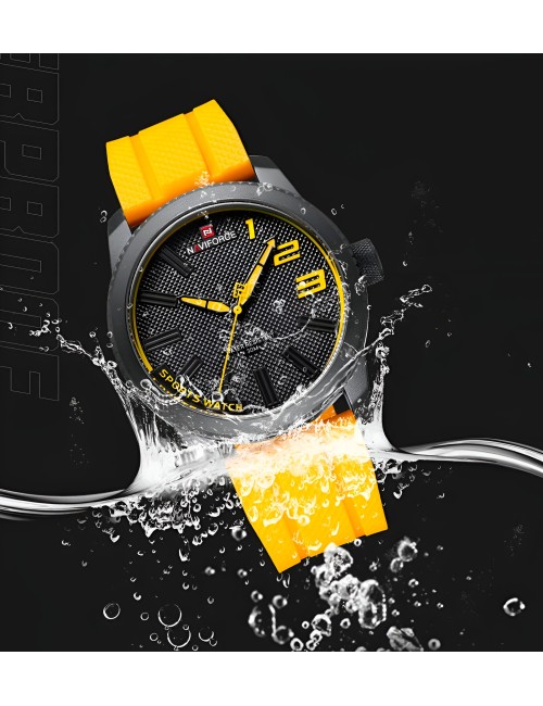 Reloj Naviforce Casual Nf9202t Crono Hombre Goma + Estuche