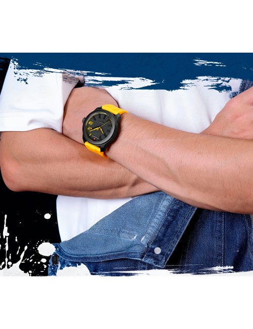 Reloj Naviforce Casual Nf9202t Crono Hombre Goma + Estuche