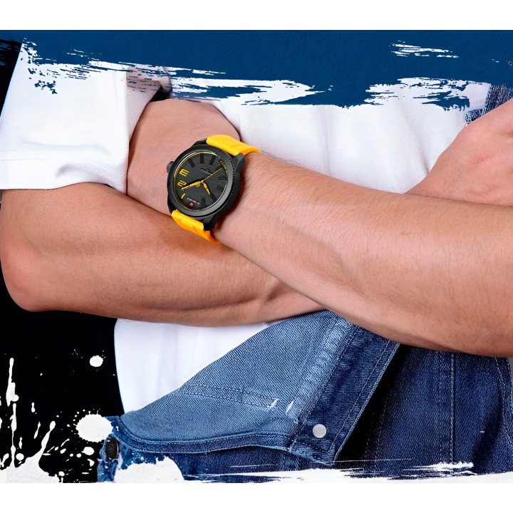 Reloj Naviforce Casual Nf9202t Crono Hombre Goma + Estuche