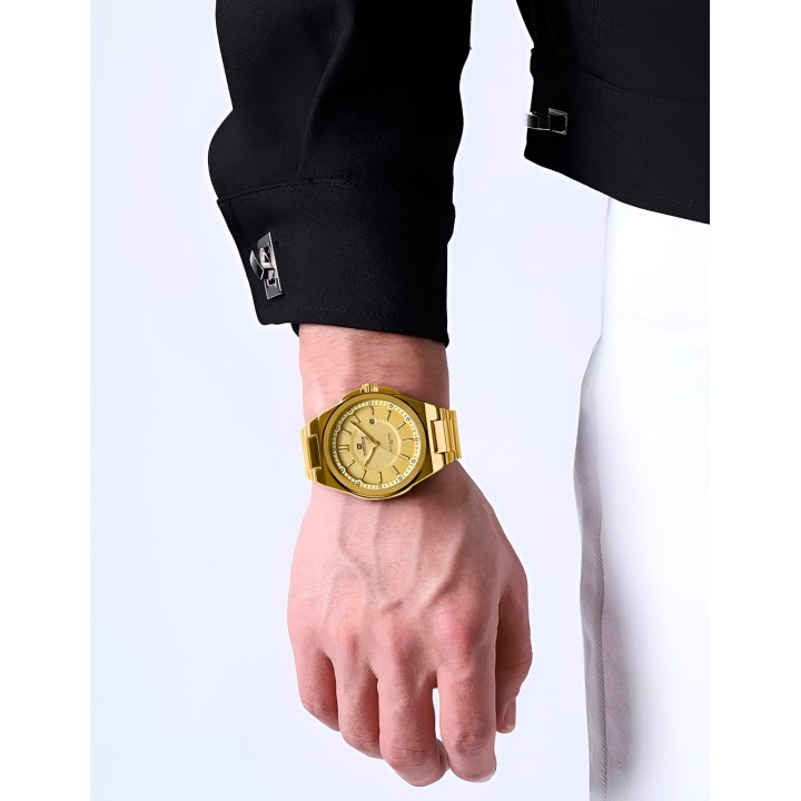 Reloj Naviforce Casual Nf9212 Crono Hombre Acero + Estuche