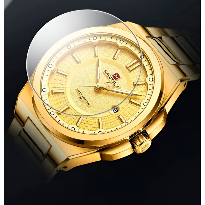 Reloj Naviforce Casual Nf9212 Crono Hombre Acero + Estuche