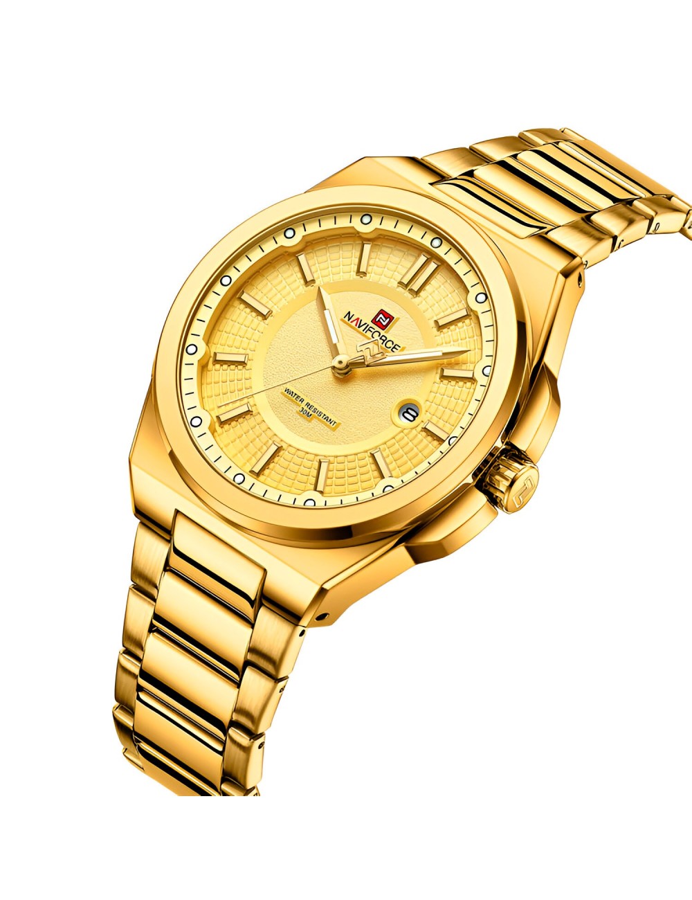 Reloj Naviforce Casual Nf9212 Crono Hombre Acero + Estuche