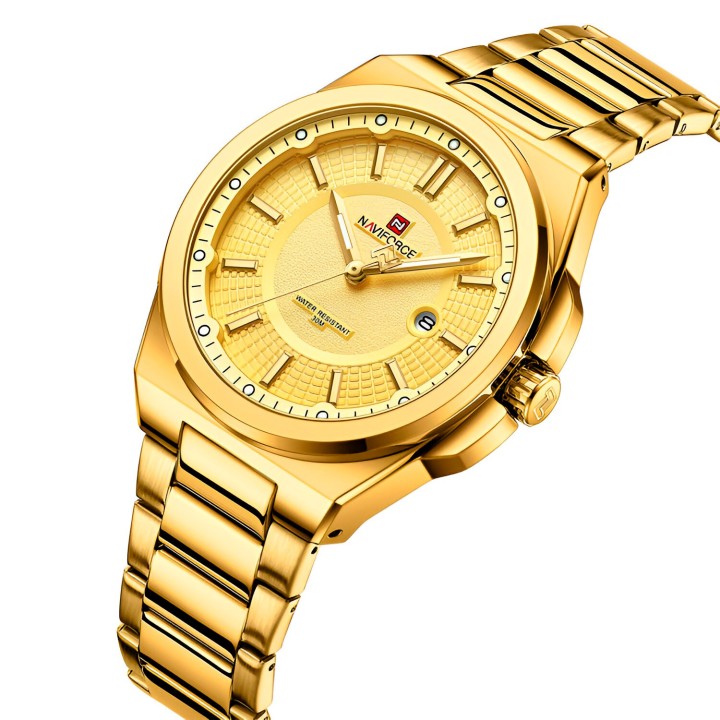 Reloj Naviforce Casual Nf9212 Crono Hombre Acero + Estuche