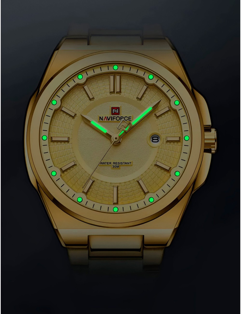 Reloj Naviforce Casual Nf9212 Crono Hombre Acero + Estuche