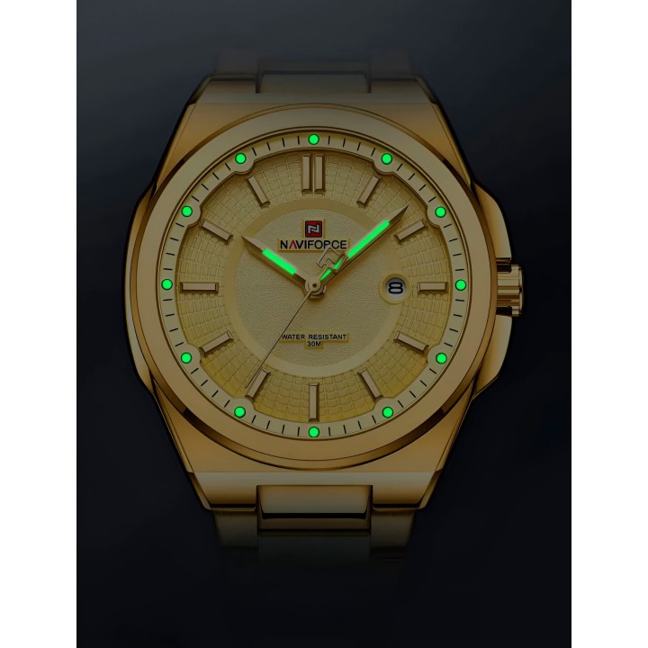 Reloj Naviforce Casual Nf9212 Crono Hombre Acero + Estuche