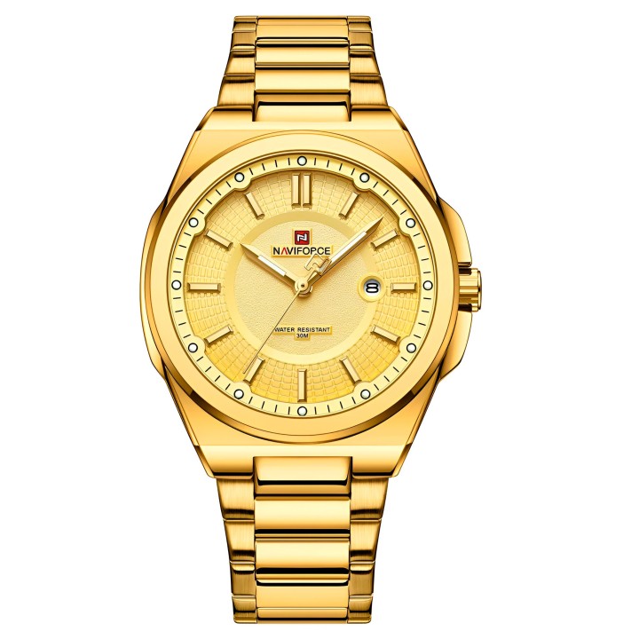Reloj Naviforce Casual Nf9212 Crono Hombre Acero + Estuche