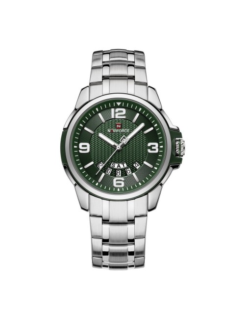 Reloj Naviforce Casual Nf9215s Crono Hombre Acero + Estuche