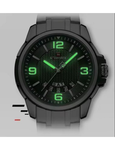 Reloj Naviforce Casual Nf9215s Crono Hombre Acero + Estuche