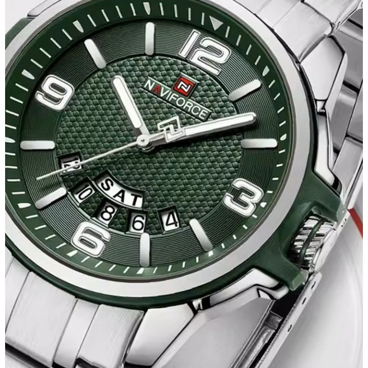 Reloj Naviforce Casual Nf9215s Crono Hombre Acero + Estuche
