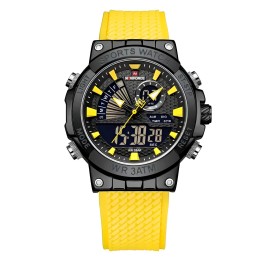 Reloj Naviforce Casual Nf9219 Crono Hombre Goma + Estuche