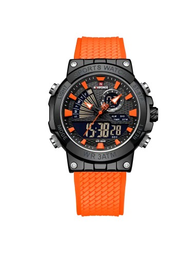 Reloj Naviforce Casual Nf9219 Crono Hombre Goma + Estuche