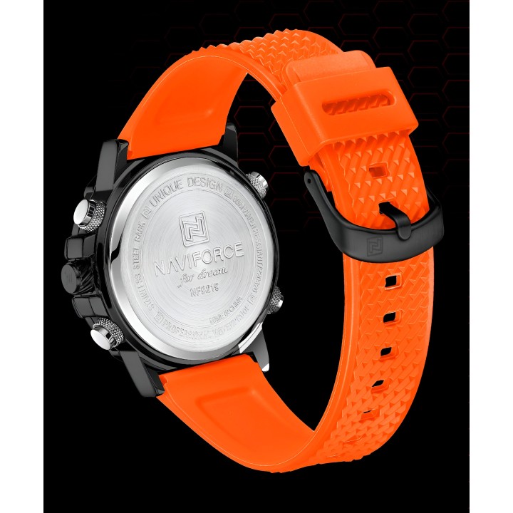 Reloj Naviforce Casual Nf9219 Crono Hombre Goma + Estuche