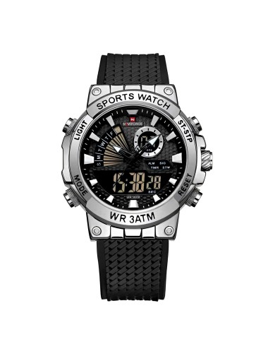 Reloj Naviforce Casual Nf9219 Crono Hombre Goma + Estuche