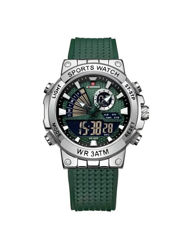 Reloj Naviforce Casual Nf9219 Crono Hombre Goma + Estuche