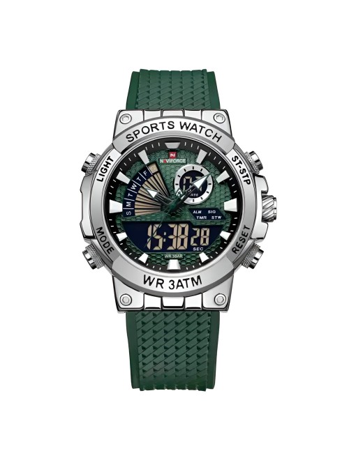 Reloj Naviforce Casual Nf9219 Crono Hombre Goma + Estuche