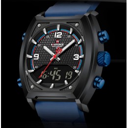 Reloj Naviforce Casual Nf9242 Crono Hombre Goma + Estuche