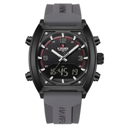 Reloj Naviforce Casual Nf9242 Crono Hombre Goma + Estuche