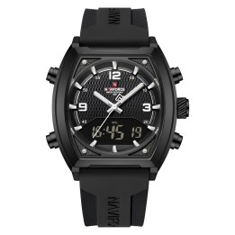 Reloj Naviforce Casual Nf9242 Crono Hombre Goma + Estuche