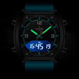 Reloj Naviforce Casual Nf9242 Crono Hombre Goma + Estuche