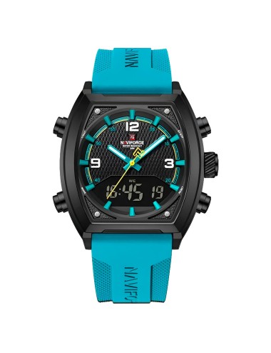 Reloj Naviforce Casual Nf9242 Crono Hombre Goma + Estuche