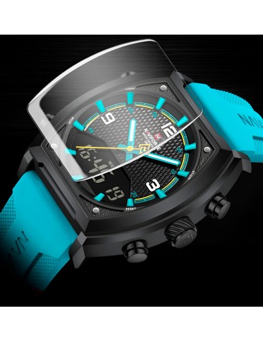 Reloj Naviforce Casual Nf9242 Crono Hombre Goma + Estuche